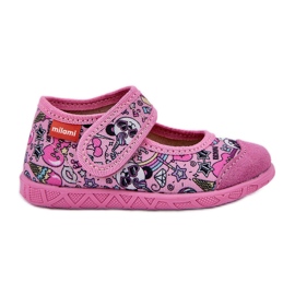 Zapatillas para niños en pandas rosadas