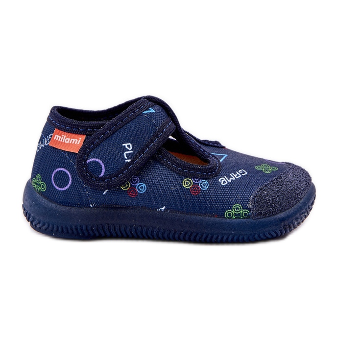 Zapatillas para niños Velcro azul marino flexible azul marino