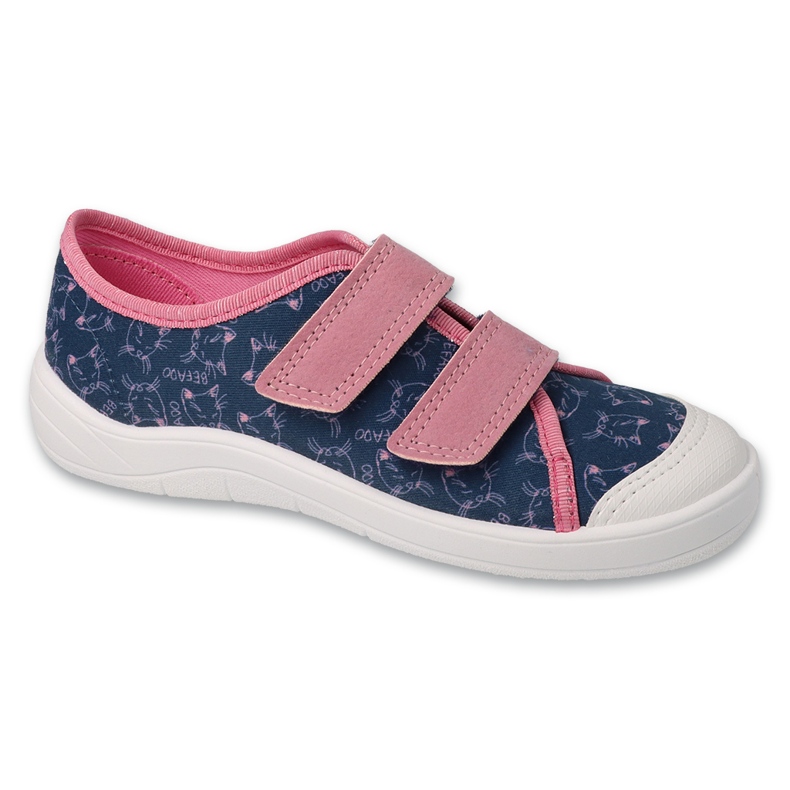 Zapatillas befado infantil con velcro 772Y012 rosa/azul marino