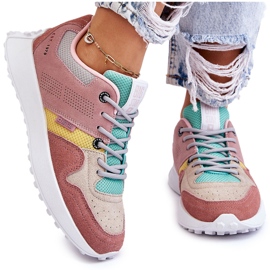 Big Star Sneakers de mujer Pink-Beige rosado