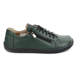 Olivier Zapatos minimalistas descalzos de cuero 1242 verde