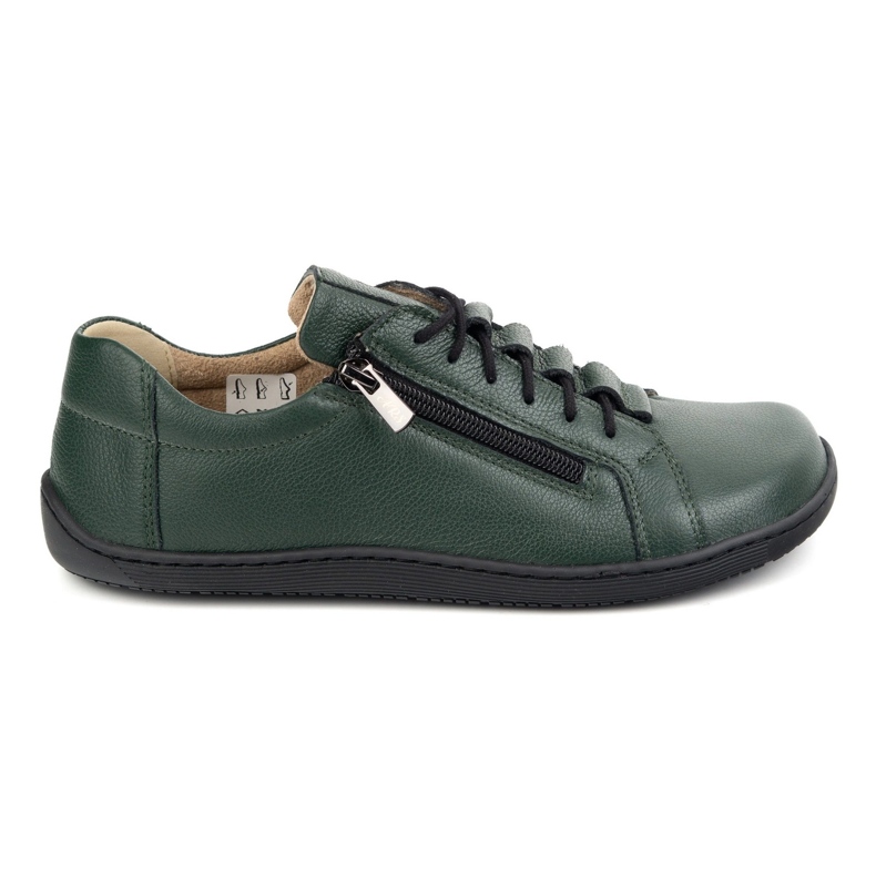 Olivier Zapatos minimalistas descalzos de cuero 1242 verde