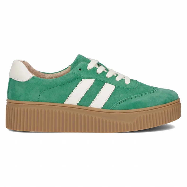 Zapatillas de deporte de cuero Filippo DP6776/25 Green Suede verde