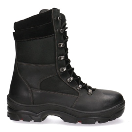 Pollonus Trekking táctico de cuero myśliwskie pollono negro 6-0128-001 muflon