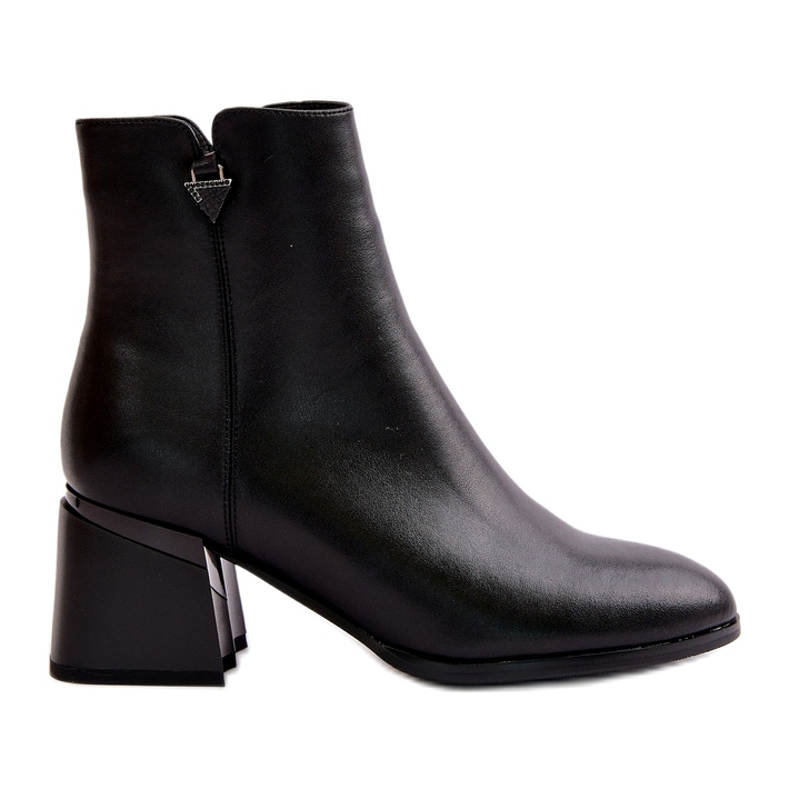 Botas de Mujer Elegantes Aislantes Fabricadas en Piel Natural, Negras Vinceza 77106 negro