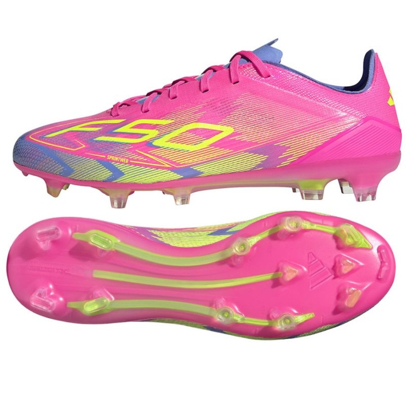 Adidas F50 Pro FG/MG JH6419 Pink Football Shoes rosado
