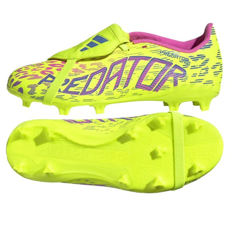 Adidas Predator League FT FG JP9837 Zapatos de fútbol amarillo