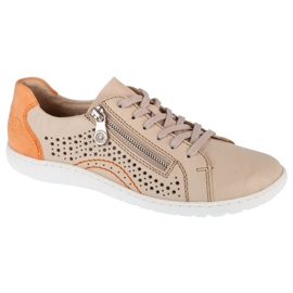 Zapatillas de zapatillas Rieker 52824-60 zapatos beige
