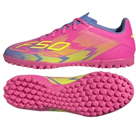 ADIDAS F50 CLUB TF 7208 JP7208 Zapatos de fútbol rosa