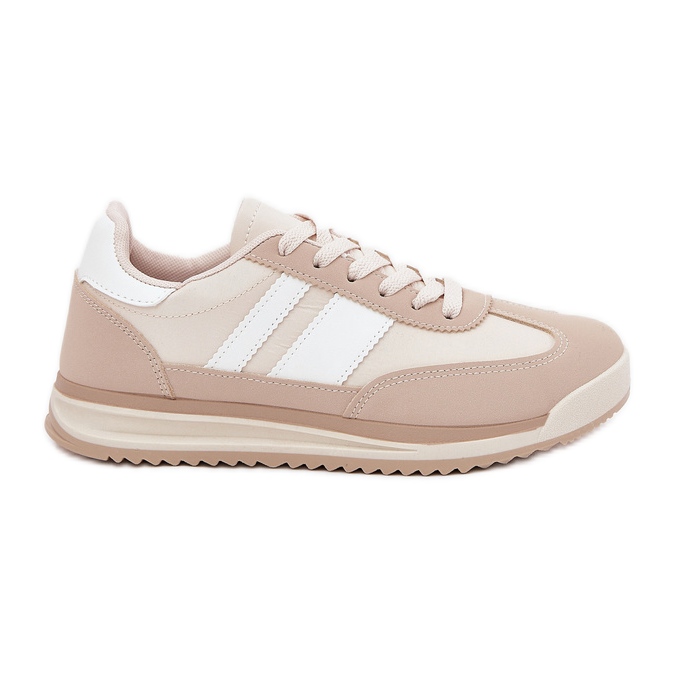 Zapatillas deportivas beige para mujer