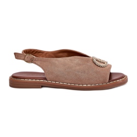 Sandalias para mujeres con Eco Eco Carrus Eco -Bench -Bench beige
