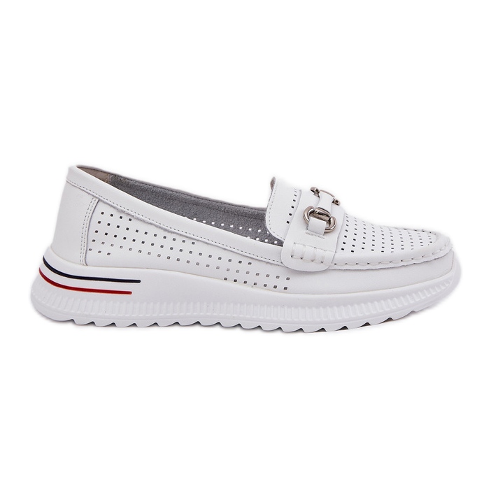 Openwork Vinceza Natural Ballerinas 95331 White blanco