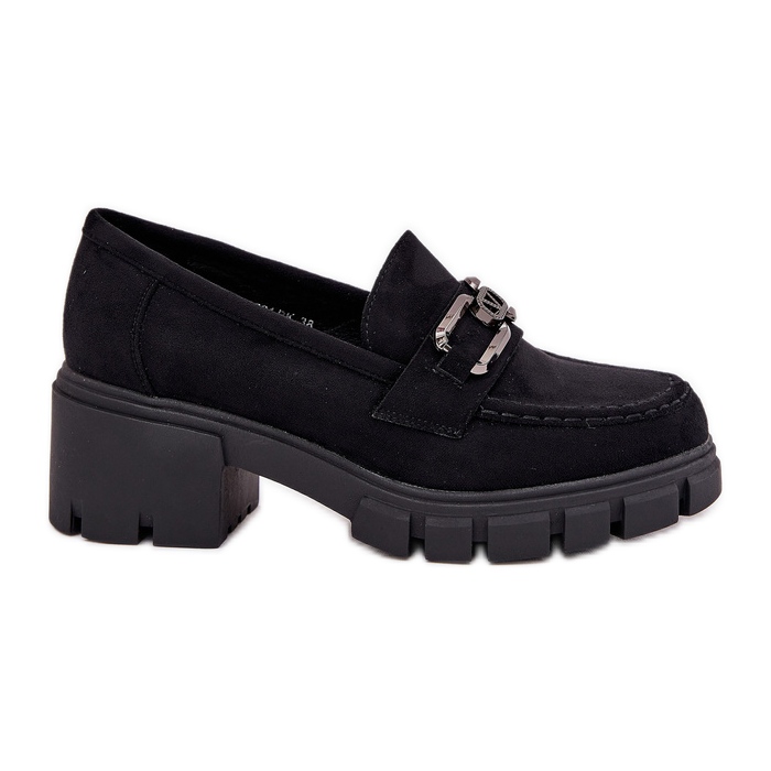 Vinceza Zapatos de mujer de ante Eco con decoración de Vincez 39921 Negro
