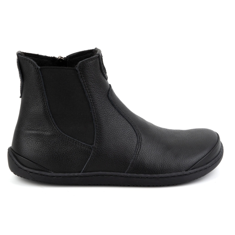 Olivier Botas Chelsea de mujer descalzas con cremallera, aislantes 1263, negro
