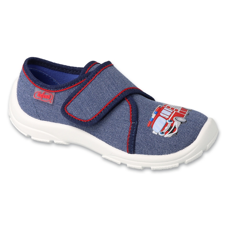 Zapatillas para niños de Befado 974x519 Aplicación Camión de bomberos azul Zapatillas para niños de Befado 974x519 Aplicación Camión de bomberos azul