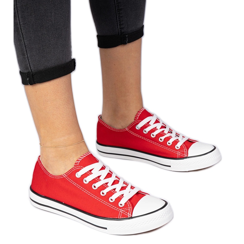 Zapatillas de zapatillas rojas clásicas rojo