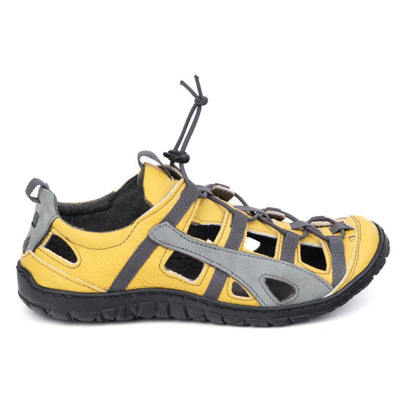 Olivier Zapatos de bicicleta de cuero para hombres 262 kz amarillo