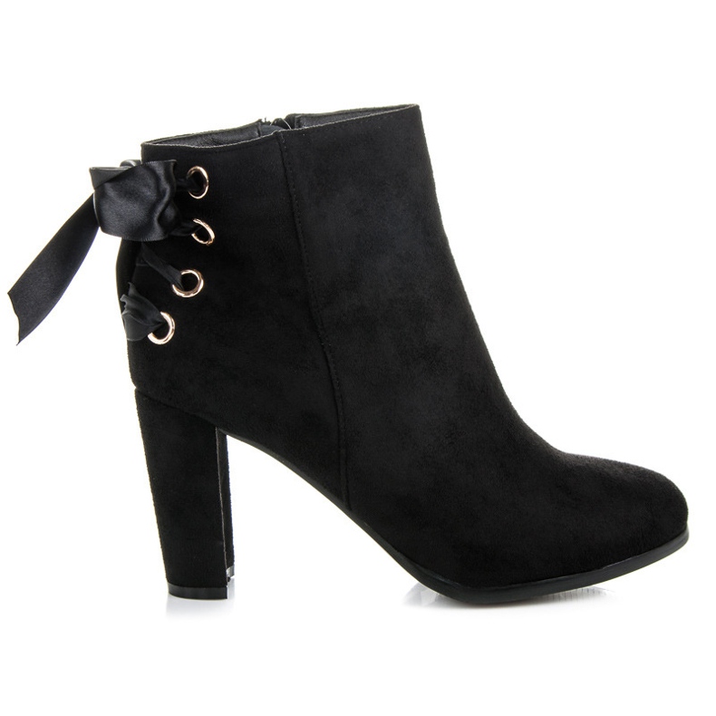 Abloom Botas Altas Con Cinta negro