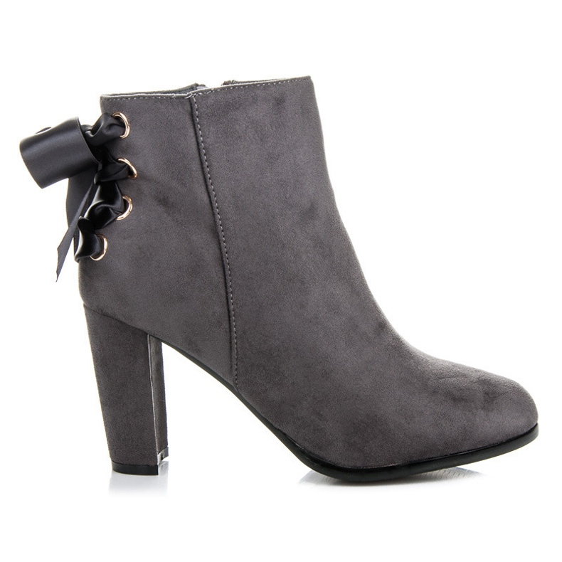 Abloom Botas altas con cinta gris