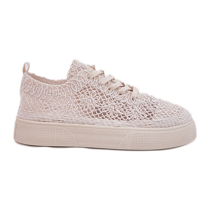 Zapatillas de deporte para mujeres Blaci en la plataforma beige ligero