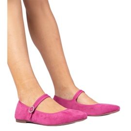 Bailarinas rosadas de ekozamsz con circones