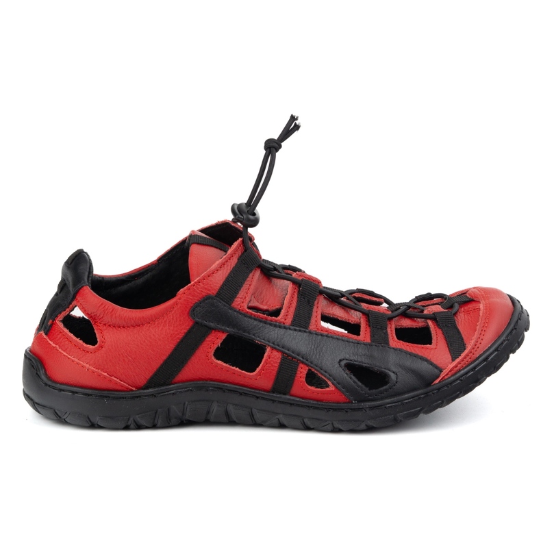 Olivier Zapatos de bicicleta de cuero para hombres 262 kz rojo
