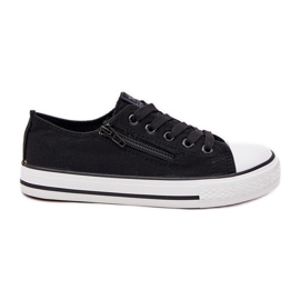 Lace negro -Up Sneakers de zapatillas