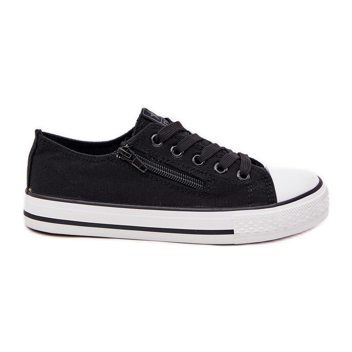 Lace negro -Up Sneakers de zapatillas