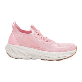 Sportes deportivos femeninos cómodos Big Star RR274A131 Hi-polish Pink System rosa