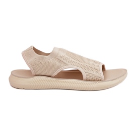 Sandalias deportivas femeninas beige