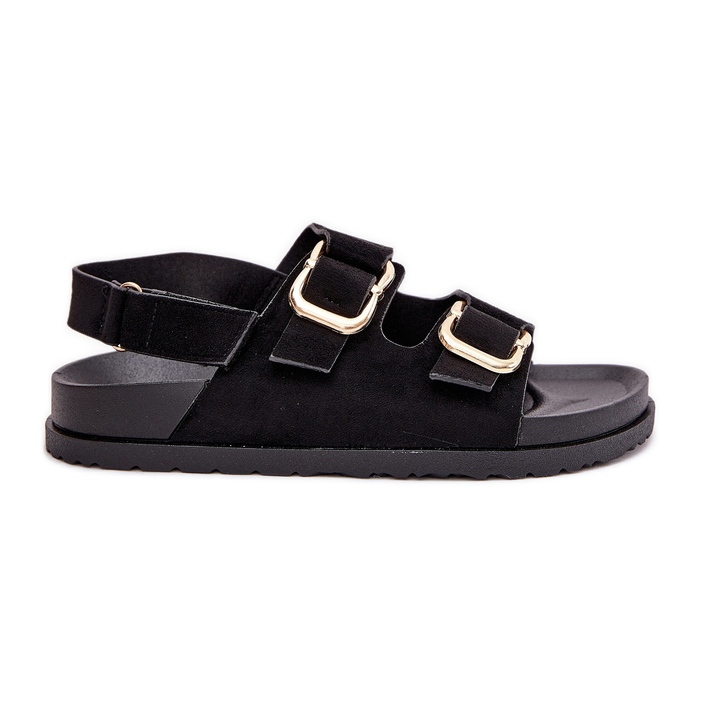 Sandalias para mujeres con abrazaderas negras negro Sandalias para mujeres con abrazaderas negras negro