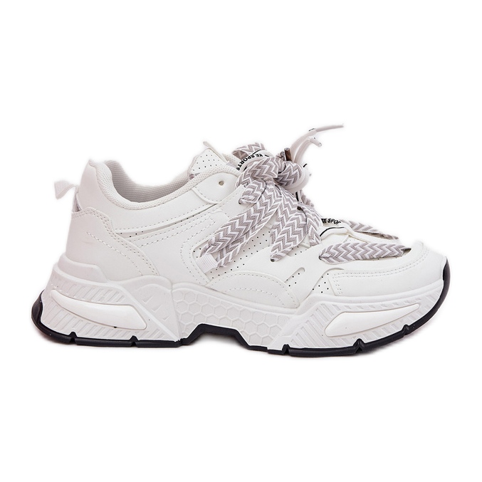 Zapatillas deportivas para mujeres con zapatillas con doble cordón blanco