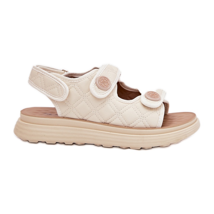Sandalias para mujeres con detalles decorativos para beige