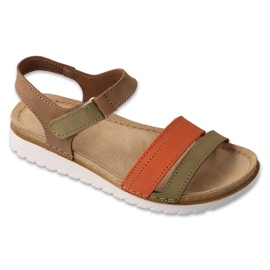 Sandalias de cuero para mujeres de Befado 158D291 marrón