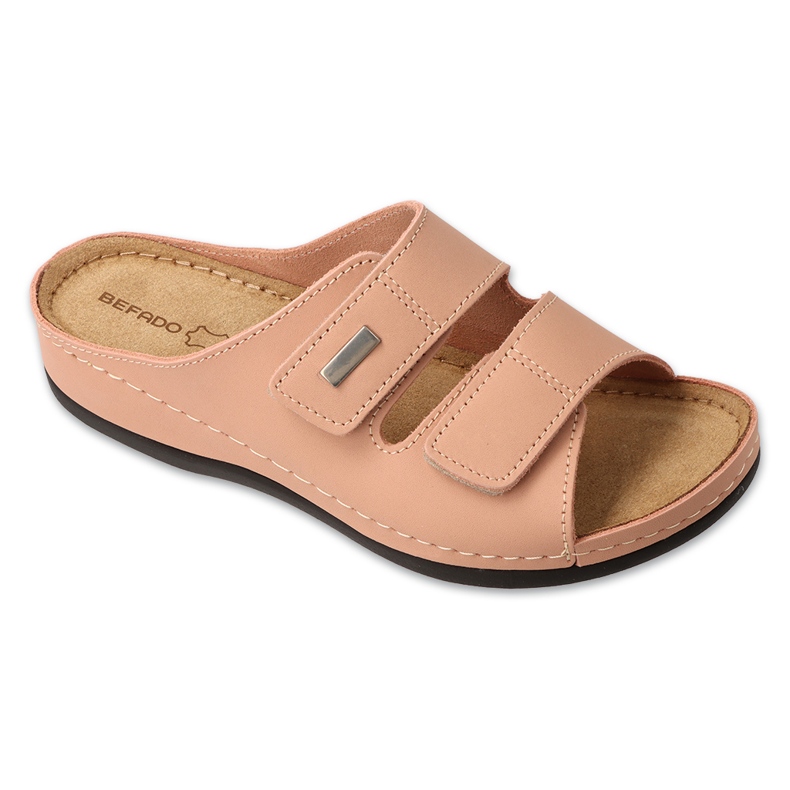 Zapatillas de cuero para mujeres de Befado 158d281 rosa rosado