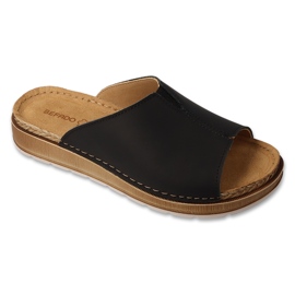 Zapatillas de cuero para mujeres de Befado 158D290 Negro