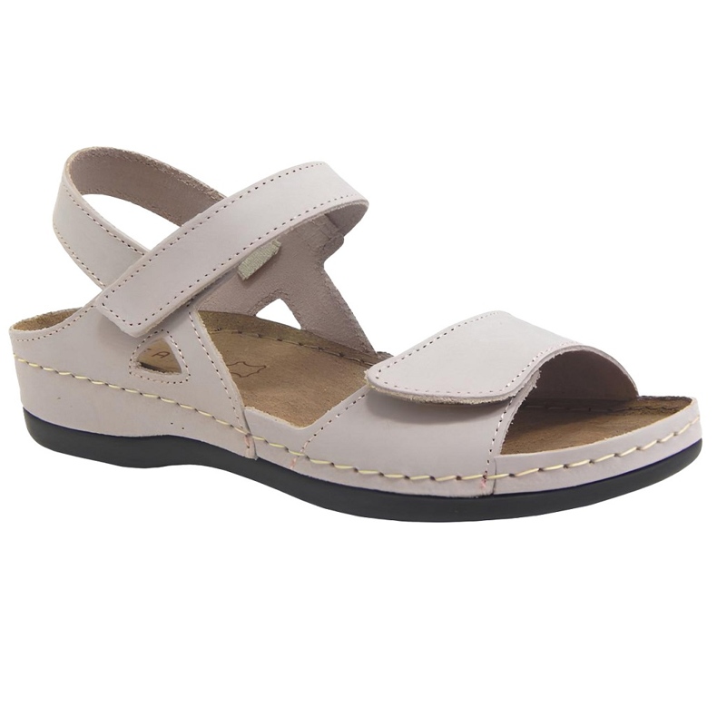 Sandalias de cuero para mujeres de Befado 158D289 beige