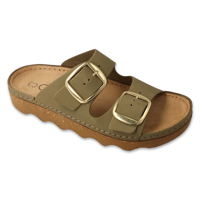 Zapatillas de cuero para mujeres de Befado 179d007 verde