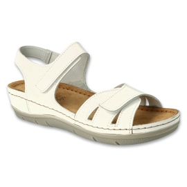 Sandalias de cuero para mujer Dr.orto Befado 158d003 White blanco Sandalias de cuero para mujer Dr.orto Befado 158d003 White blanco