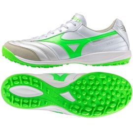 Zapatos de fútbol Mizuno Morelia Hall Elite TF Q1GA251237 blanco