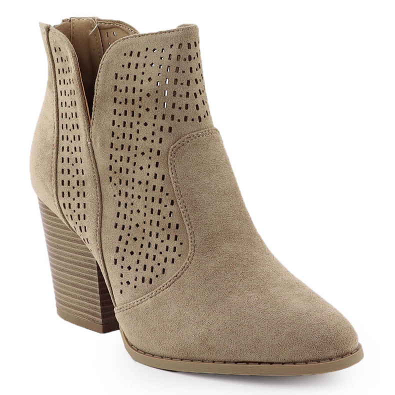 S.Barski Botas de ante mujeres en la publicación de Openwork S. Barski Hy51-060 beige S.Barski Botas de ante mujeres en la publicación de Openwork S. Barski Hy51-060 beige