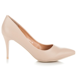 Ideal Shoes Tacones beige