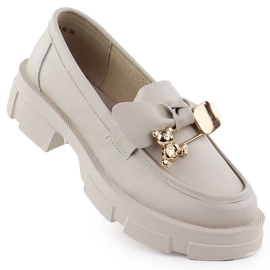 Tacones de cuero Filippo DP610 Cuero beige