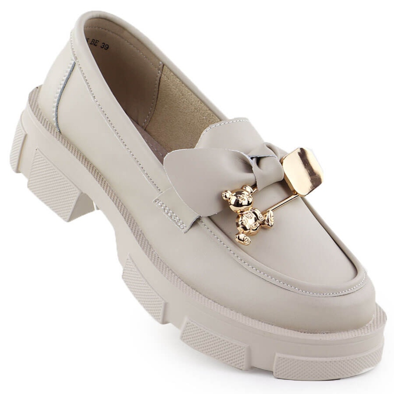Tacones de cuero Filippo DP610 Cuero beige
