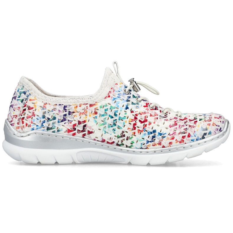 Zapatos deportivos femeninos abiertos rieker blancos l3252-90