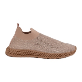 S.Barski Zapatos deportivos femeninos cortados con TW121 beige