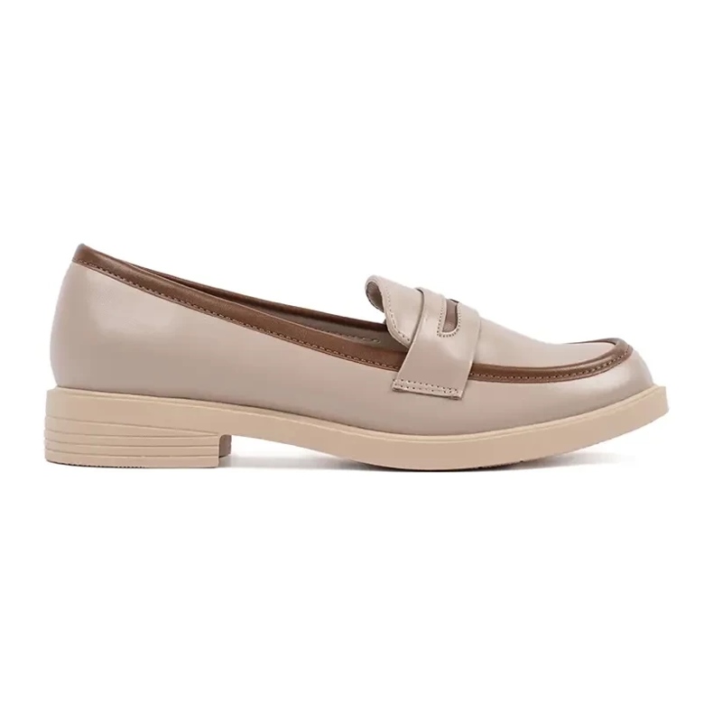 Goodin Mocasines de mujer elegantes beige
