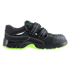 Zapatos de trabajo de velcro urgente 350/s1 negro