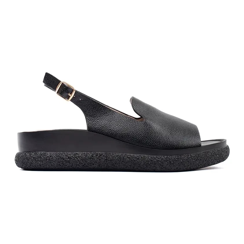 Goodin Sandalias de mujeres negras y cómodas negro
