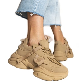 Zapatillas de deporte deportivo masivo de mujeres marrones marrón Zapatillas de deporte deportivo masivo de mujeres marrones marrón